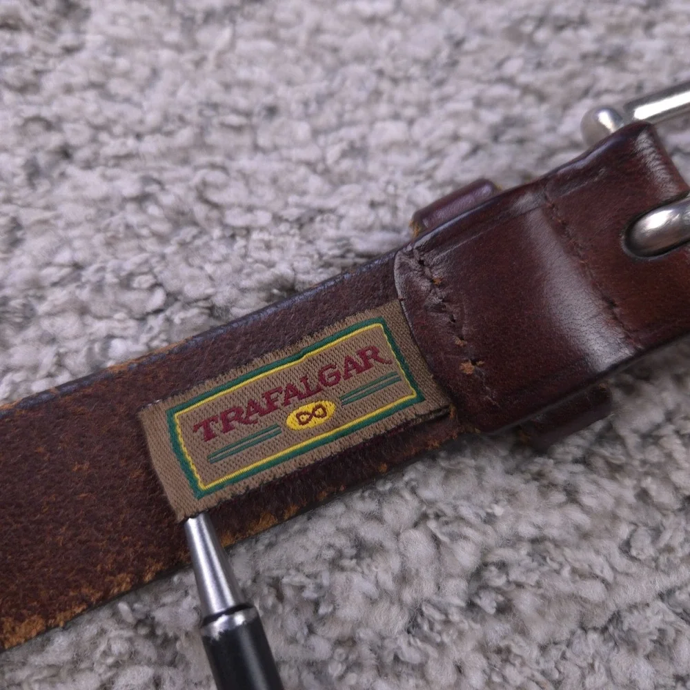 Trafalgar Belt Size 34 Geometric Woven Medallion Native American Old West Green